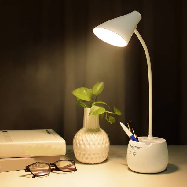 iDOLESHOP Desk Lamp For Study with 3 Shades Touch Control Light and Mobile Holder Design With Night light Night Lamp