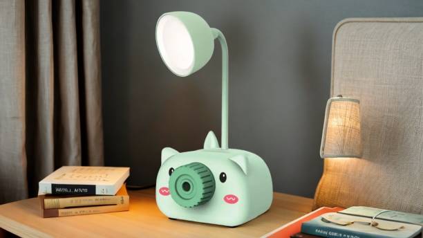 AKR 4in1 Camera Shaped Rechargeable Night Lamp with Sharpener Pen Stand Mobile Stand Table Lamp