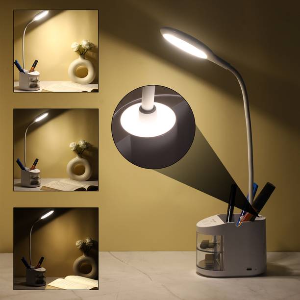PESCA Long Arm Study Desk Light with Touch Control and Pen/Mobile