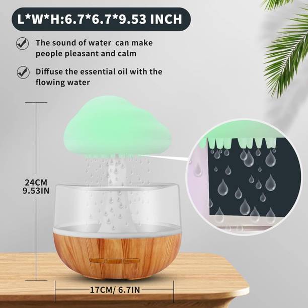 PINLYNE Room Humidifier Cloud Rain – Snuggle Cloud Light Humidifier