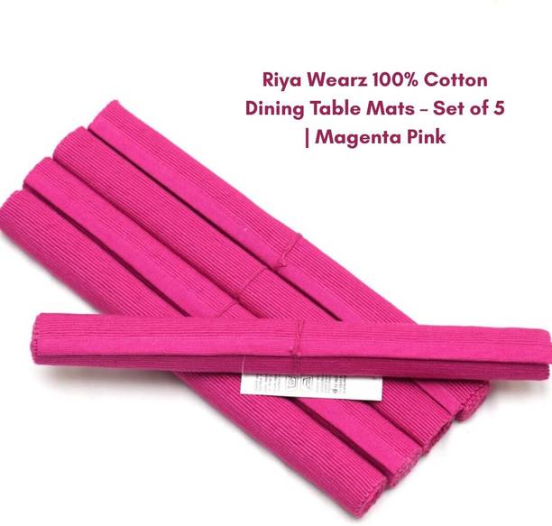 RIYAAWEARZ Pink Organic Cotton Table Linen Set