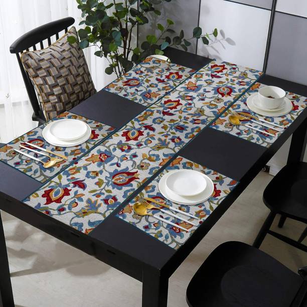 PRAKARTIK Multicolor Organic Cotton Table Linen Set