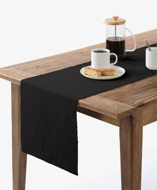 Lushomes Black 33 cm Table Runner