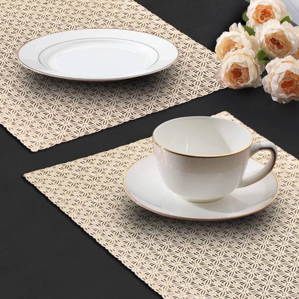 Dakshya Industries Rectangular Pack of 2 Table Placemat