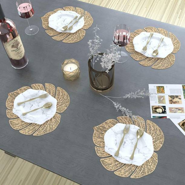 Dakshya Industries Round Pack of 4 Table Placemat