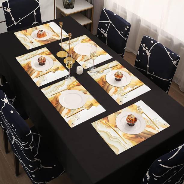 KUBER INDUSTRIES Rectangular Pack of 6 Table Placemat