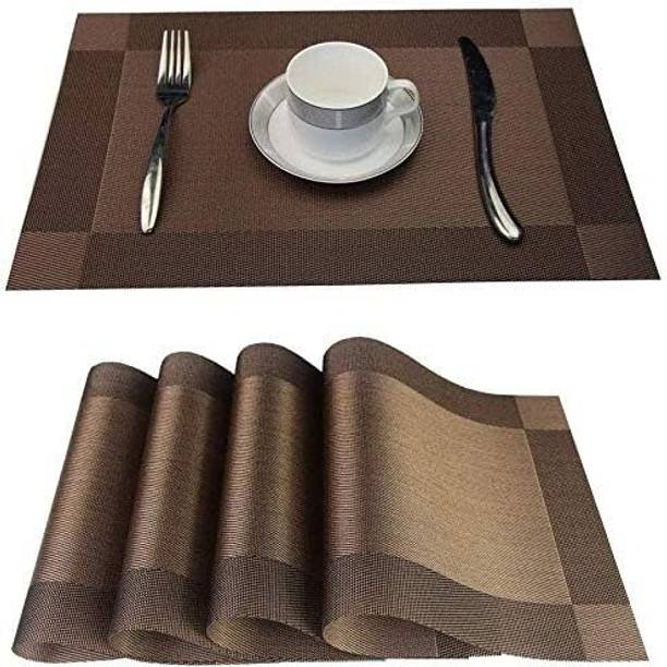 GLUIT Brown PVC Table Linen Set