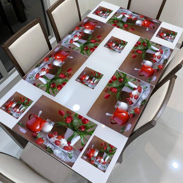 REVEXO Rectangular Pack of 6 Table Placemat