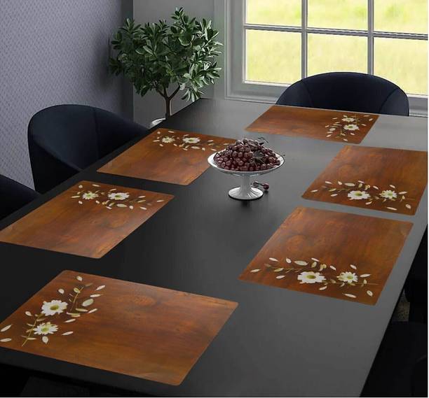 REVEXO Rectangular Pack of 6 Table Placemat