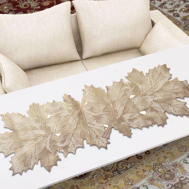 KUBER INDUSTRIES Gold 92 cm Table Runner