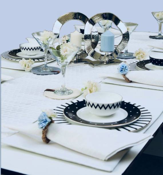 cassa de lusso White Organic Cotton, Polyester, Generic Table Linen Set
