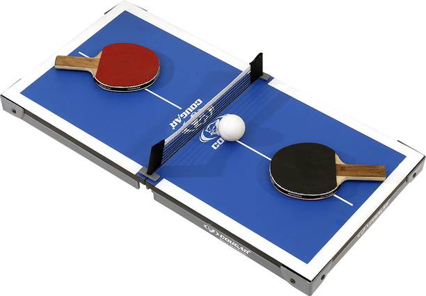 COUGAR Hero Foldable Mini Table Tennis for Kids Fun Play with TT Rackets and Balls Stationary Indoor Table Tennis Table