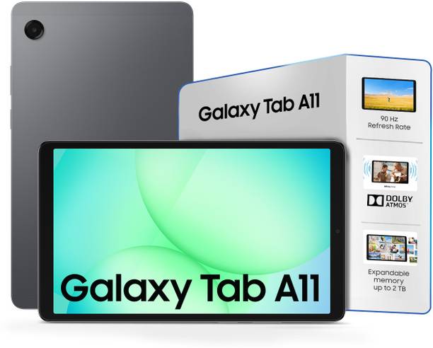 Samsung Galaxy Tab A11 8 GB RAM 128 GB ROM 8.7 inch with Wi-Fi Only Gaming MediaTek Helio G99 Tablet (Gray)