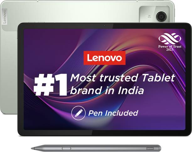 Lenovo Tab M11 with Pen 4 GB RAM 128 GB ROM 11.0 inch with Wi-Fi Only MediaTek Helio G88 Tablet (Seafoam Green)