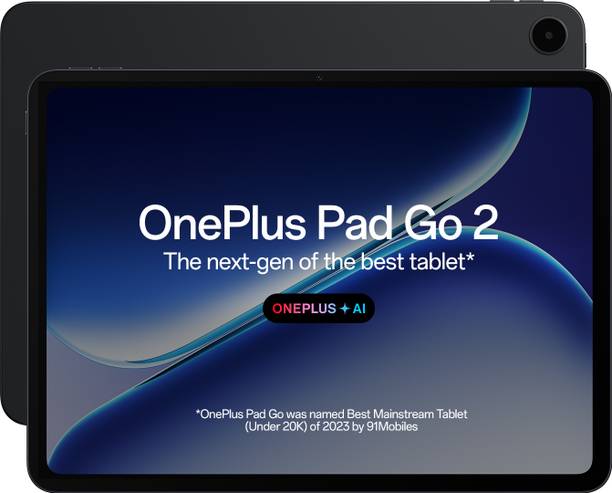 वनप्लस Pad Go 2 8 GB RAM 128 GB ROM 12.1 inch के साथ  वाई-फाई ओनली टैबलेट (शैडो ब्लैक)