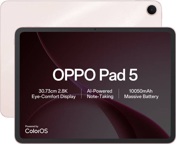 Oppo Pad 5 8 Gb Ram 256 Gb Rom 12.0 Inch With Wi-fi+5g Gaming Mediatek Dimensity 7300 Tablet Aurora Pink