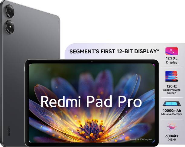 REDMI  Pad Pro 6 GB RAM 128 GB ROM 12.1 inch with Wi-Fi Only Tablet (Graphite Grey)