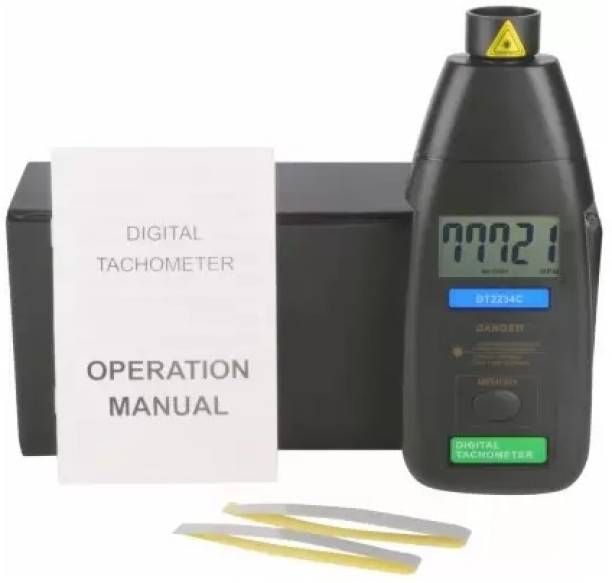 Real Instruments DT-2234C Non Contact Digital Tachometer Speed RPM Meter Non Contact Tachometer