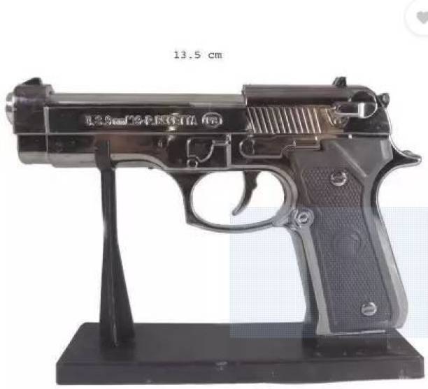 WBD Small Gun Lighter Steel Gas Lighter (Black, Pack of 1) Taging Gun