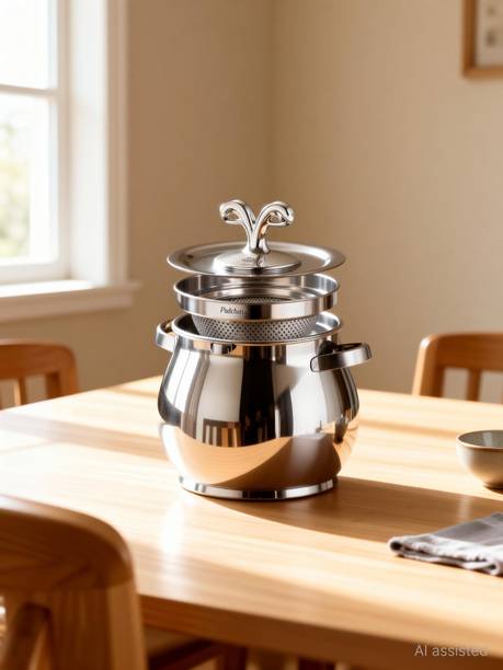 Padchaaya Oil Filter Leakproof Pot Tank with Lid with Mesh Strainer for Cooking&Frying Tagine