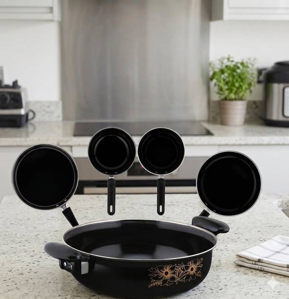 Jainpet Non-Stick Karahi with Tadka Pan & Tawa Combo Pack Tagine