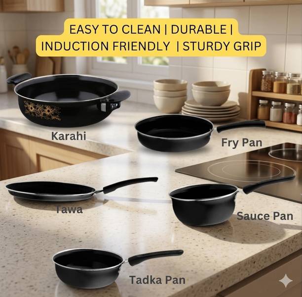 Jainpet The Pro-Performance Set: Scratch-Resistant 5-Piece Non-Stick Suite Tagine