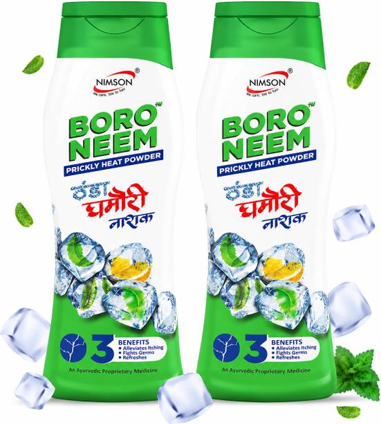 Boro Neem Cool Talc Ghamori Nashak Prickly Heat Talcum Powder for Summer