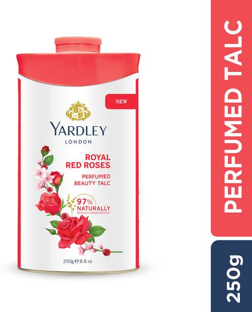 Yardley London Royal Red Roses Perfumed Talcum Powder for Women