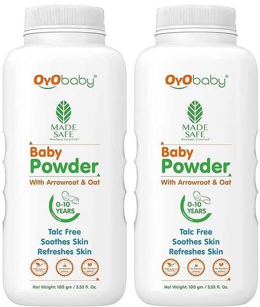 Oyo Baby Soft & Safe Talc-Free Baby Powder | With Vetiver, Olive & Natural Extracts