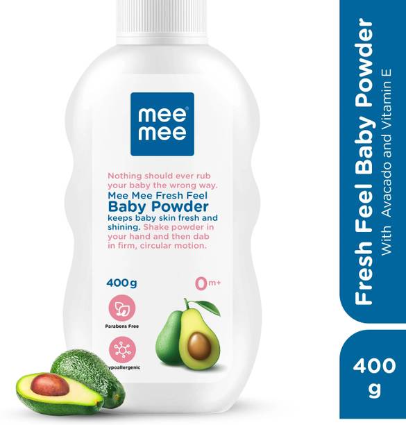 MeeMee fresh feel baby powder, Dermatological tested and Parabin free for newborn