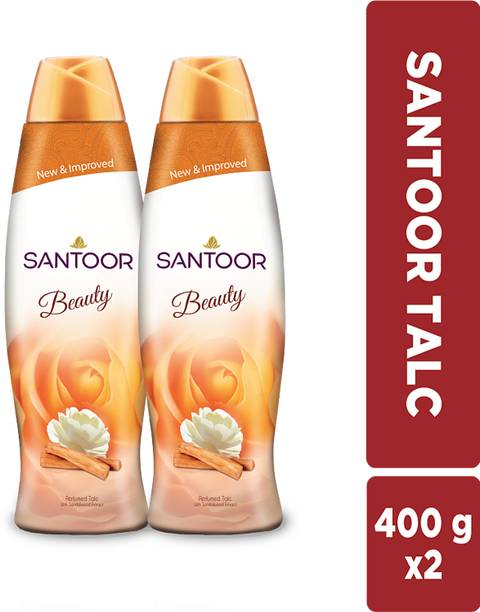 संतूर Beauty Talc with Sandalwood Extracts Sandal Rose, Musk & Geranium Mint Fragrance