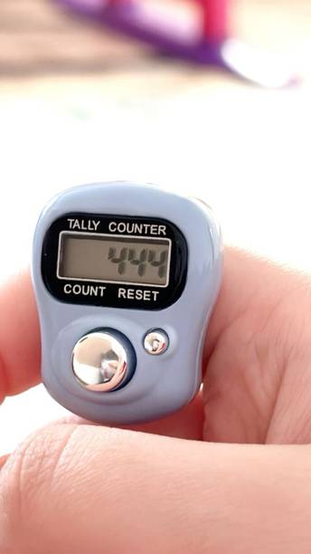 Luxurium decor Mantra Jap Digital Counter – Finger Ring Tally for Meditation and Prayer Digital Tally Counter