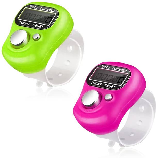 OBAMA Digital Finger Tally Counter with LED Display for Counting, Mantra & Exercise Digital Tally Counter