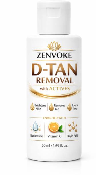 zenvoke D Tan Removal Cream 50ml Active Formula Skin Brightening De Tan Pack 50 Tanning Liquid