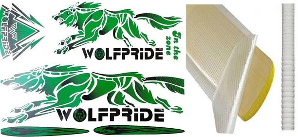 WOLF PRIDE Zone Vinyl cricket bat tape with grip and fi...