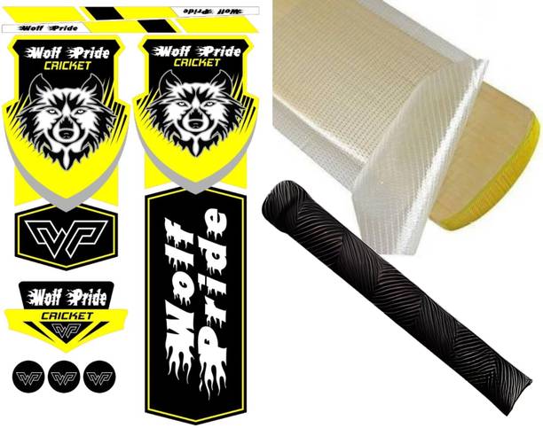 WOLF PRIDE WP Vinyl Cricket bat tape with grip and fibe...