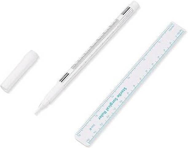 Shield plus Marker Pen with Paper Ruler Skin Marker Eyebrow Permanent Makeup-1MM Temporary Tattoo Kit
