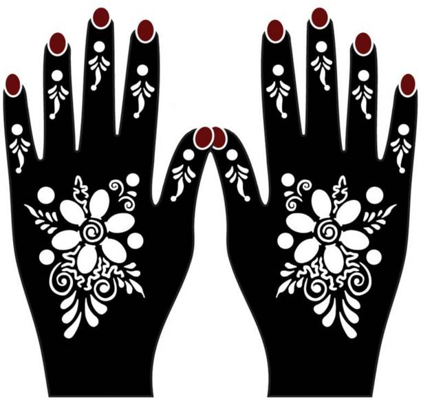 IVANA'S Henna Tattoo Stencil Women Girls Paint Temporary Tattoo Temporary Tattoo Kit