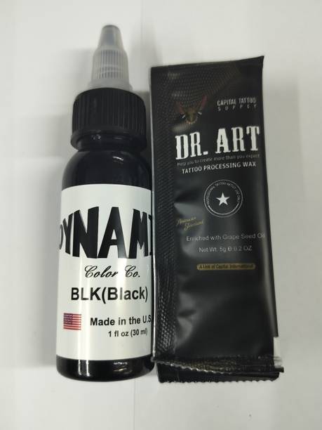 Forver tattoo DYNAMIC BLACK 30ml + 5pic Dr.ART A&D creamCombo pack. Good quality products 100% Permanent Tattoo Kit
