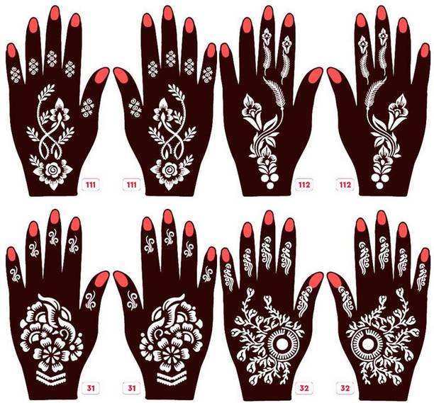 APCUTE Mehandi Stencil Sticker Mehendi Tattoo for girls, women