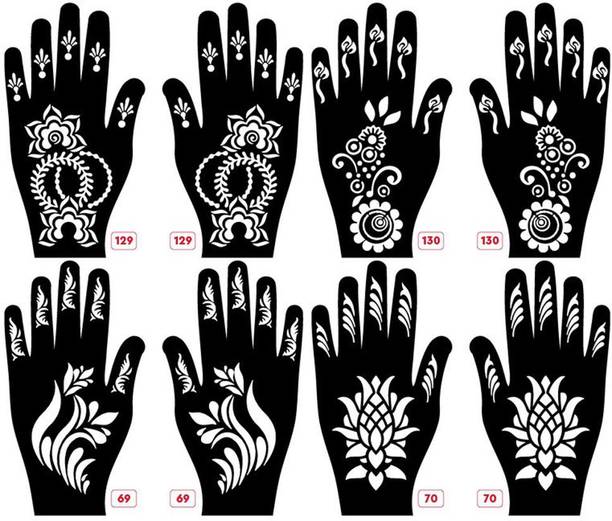 APCUTE Mehendi stencil for hand