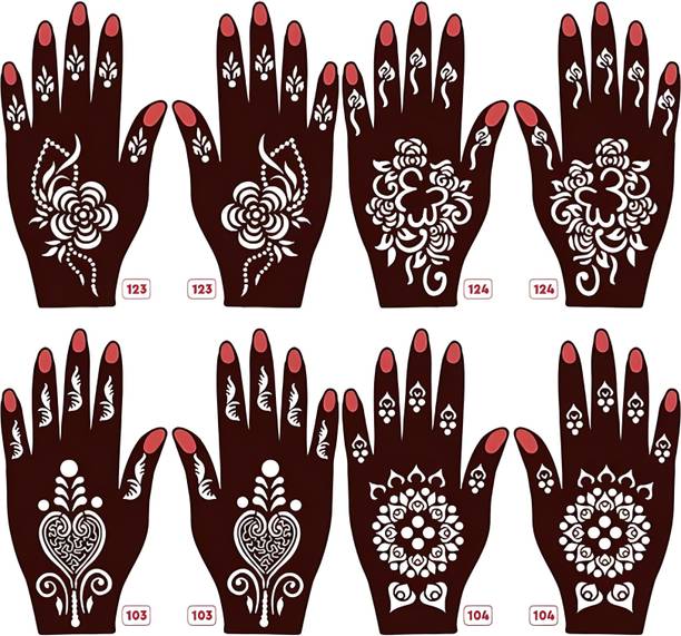 Stenique Stenique Mehndi Stencil Sticker