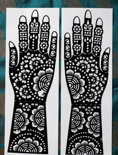 A1ChoiceStore Henna mehndi stencils floral designs for women, girls 1
