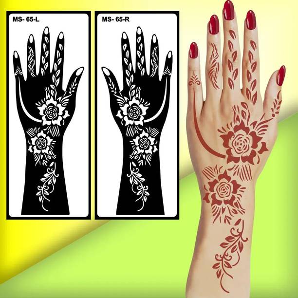 Nazry MGEDGE Mehendi Stencil | Mehendi Sticker Design | Henna Sticker | Heena Stencil