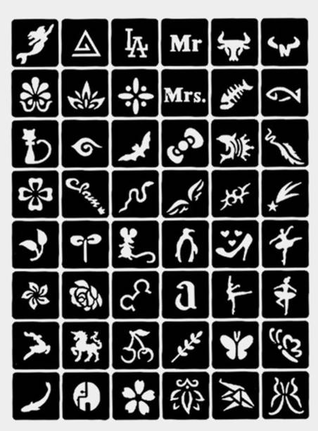akkad HEENA MEHANDI TATTOO STENCIL STICKER DESIGN
