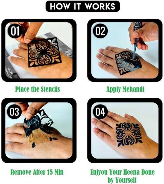 vertexxx Vertexxx mehendi stencils