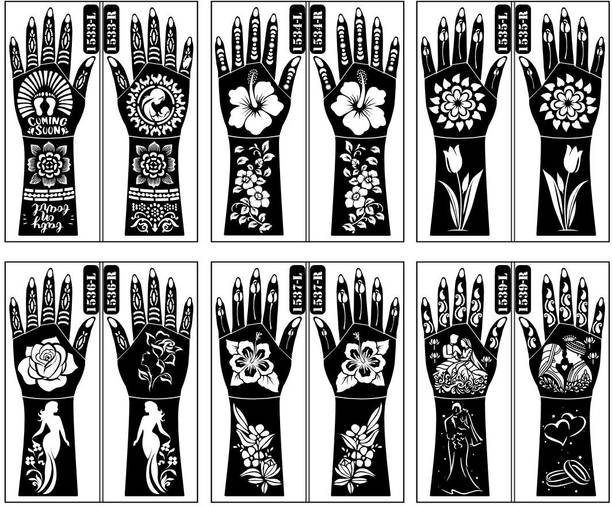 Vanvati Mother And Baby Theme Mehndi Stencil Art For Pregnancy Reveal Moments