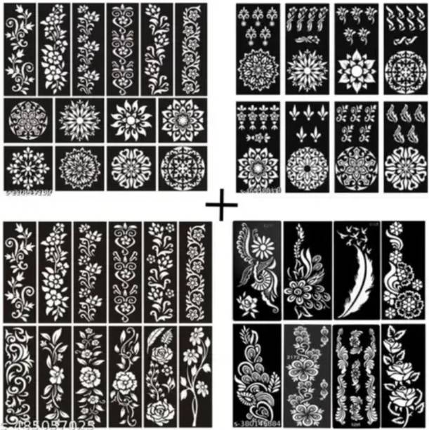 akkad Floral & Mandala Mehndi Stencil Set