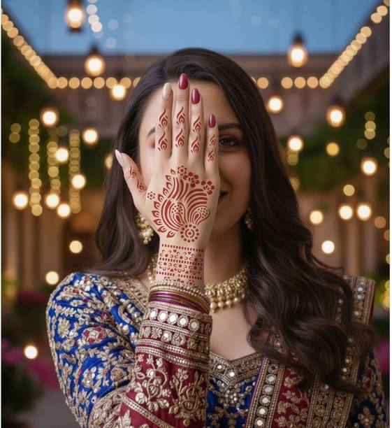 Vanvati DIY Henna Stencil Set for Quick And Perfect Mehndi
