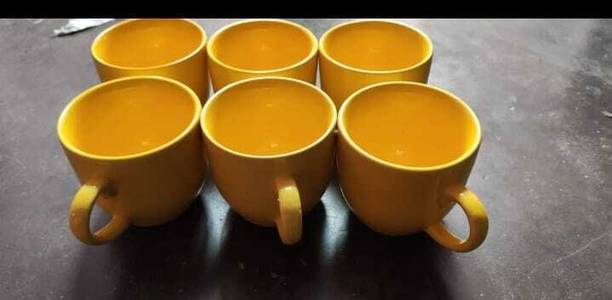 Nayi Umang Ceramic Yellow singing exclusive set pack of 6 Tea Urn